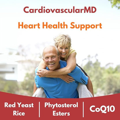 ScimeraMD® CardiovascularMD Red Yeast Rice Supplement with Phytosterol Ester and CoQ10 for Heart Health and Cholesterol Support, 60 CT