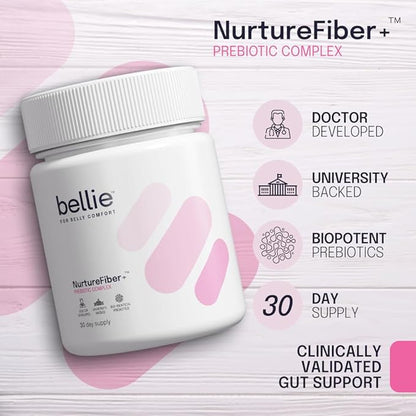 | NurtureFiber+™ Human Milk Oligosaccharides (HMO 2-FL | HMO LNnT) Prebiotic Supplement | Gut Support | IBS Relief | Leaky Gut Repair
