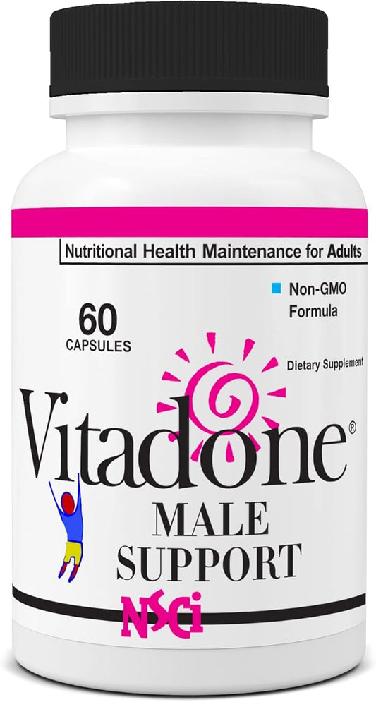 NSC Male Bedroom Support - Nutrients for Wellness in The Bedroom - Complements Original Balance Systems, Moods, Mens Energy & Vigor - Niacin, Zinc, Fenugreek, Maca Powder, Caffeine - 60 ct.