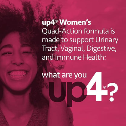 up4 Probiotic Supplement for Women, Vaginal, Digestive and Immune Support, 50 Billion CFUs Guaranteed, Non-GMO, Gluten Free, Soy Free, Vegan, 60 Count