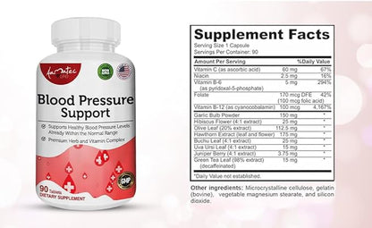 Blood Pressure Support Supplement 90 Capsules