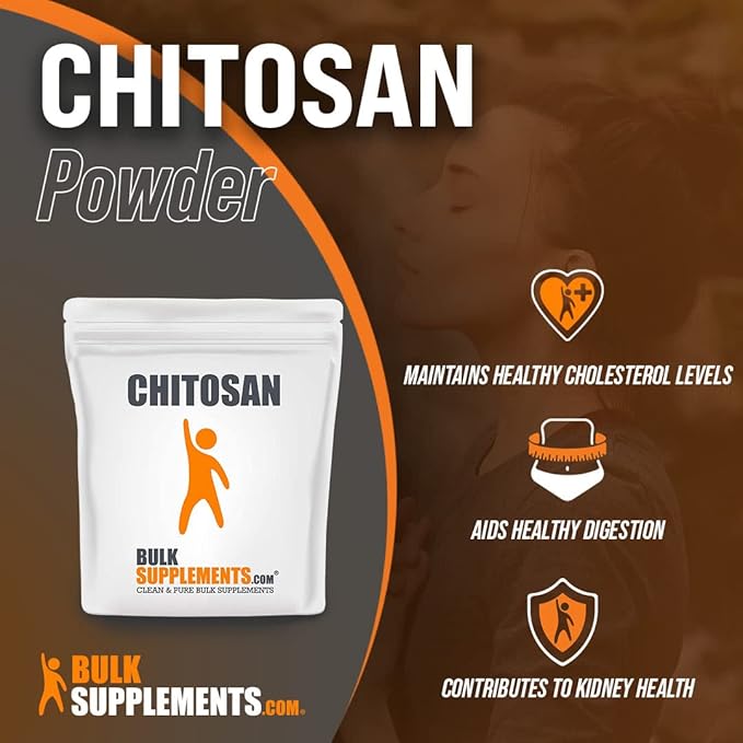 BulkSupplements.com Chitosan Powder - Fiber Supplement - Chitosan 1000mg - Chitosan Supplements for Kidney - from Shellfish - 1000mg per Serving, 5000 Servings (5 Kilograms - 11 lbs)