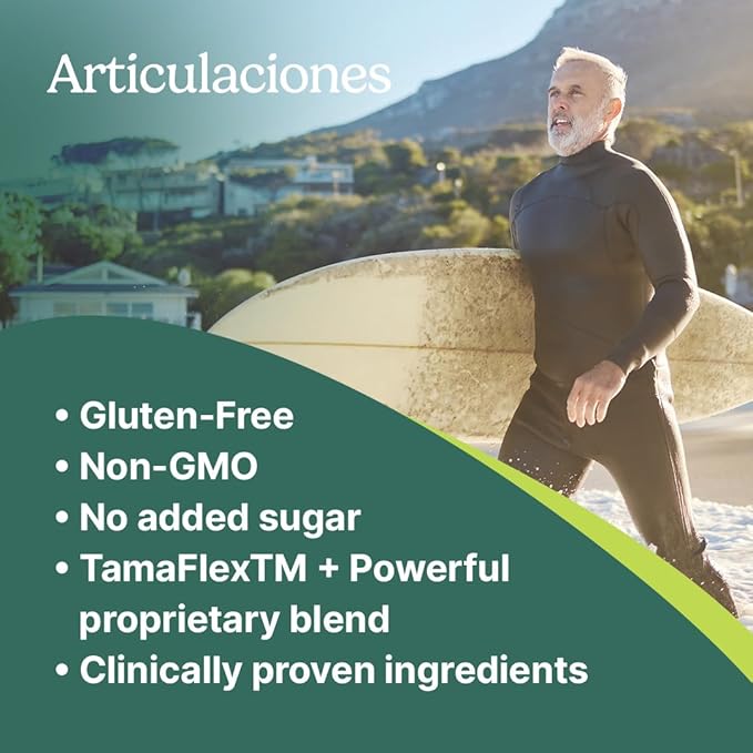 Santo Remedio Articulaciones, Joint Health Support, Promotes Joint Comfort and Function, Contains Clinically Proven Ingredients, TamaFlex™, 30 Servings