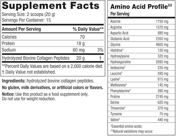 Nordic Naturals Joint & Muscle Collagen Peptides, Unflavored - 10.6 Ounces - Collagen Supplement for Skin Health and Joint Mobility - 15 Servings