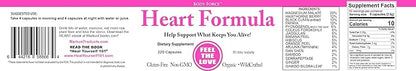 Heart Formula Capsules: Plant-Based Powder with Magnesium Malate, Serrapeptase, Hawthorn Berries, & Ginkgo Biloba