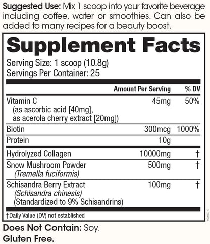 Winged Glow Up Collagen Powder 3 Pack | Hair, Skin, Nails & Stress Relief for Women | Grass Fed Collagen Peptides w/Adaptogen Schisandra, Snow Mushroom, Vitamin C & Biotin | Unflavored (75 Servings)