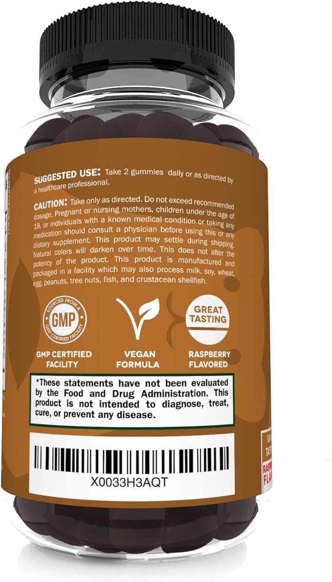 Sunergetic Premium Mushroom Gummies Supplement -for Immune Health, Brain, Mood & Stress Support - Mushroom Blend with Lions Mane, Chaga Extract, Reishi, Turkey Tail, Cordyceps (120 Gummies)