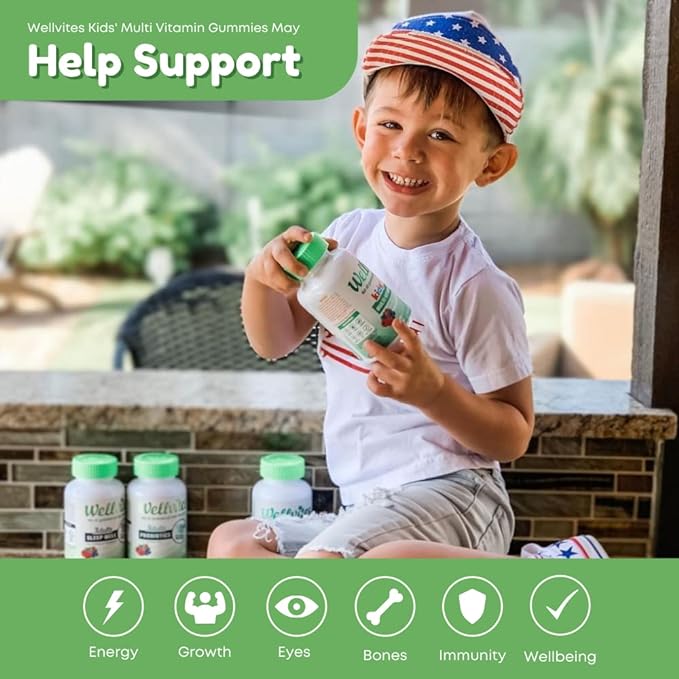 Kids Multivitamin & Immune Daily Gummies Bundle - Sugar Free, Vegan, Non-GMO – Vitamins for Kids – Vitamin C for Kids Immune Support - No Artificial Sweeteners – 60 Count