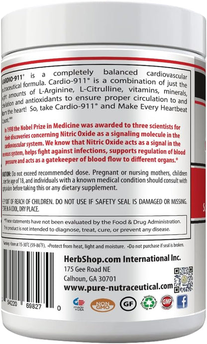 Drink Mix, Mixed Berry, L-Arginine 5000mg, L-Citrulline 1000mg, Vitamins B12, C, D3, Beet Root, 30 Servings, Nitric Oxide Support, Cardiovascular, & Energy Support Supplement
