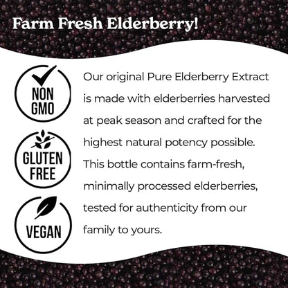 Norm's Farms Elderberry Extract & Wellness Syrup Bundle 2 PK - Immune Support Elderberry Syrup for Kids & Adults - Made in USA, Pure, Potent, Natural Ingredients, Vegan, Gluten-Free, Non-GMO - 8 Oz