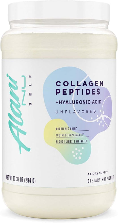 Alani Nu Collagen Peptides Powder UNFLAVORED | 18g Protein | Supports Bone, Skin and Nail Health | Collagen for Women | 80mg of Hyaluronic Acid | Gluten Free | Sugar Free | 14 Servings