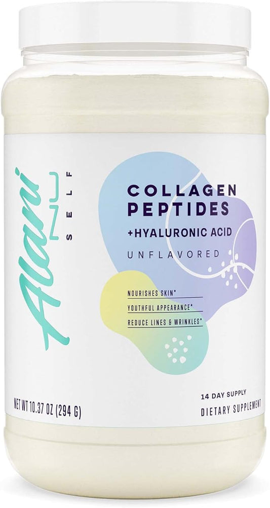 Alani Nu Collagen Peptides Powder UNFLAVORED | 18g Protein | Supports Bone, Skin and Nail Health | Collagen for Women | 80mg of Hyaluronic Acid | Gluten Free | Sugar Free | 14 Servings