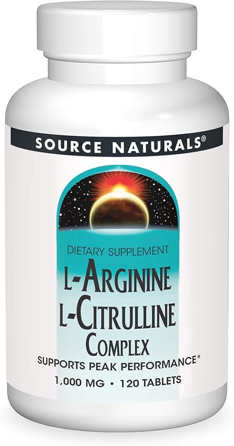 Source Naturals L-Arginine L-Citrulline Complex, 120 Tablets, 1000 mg
