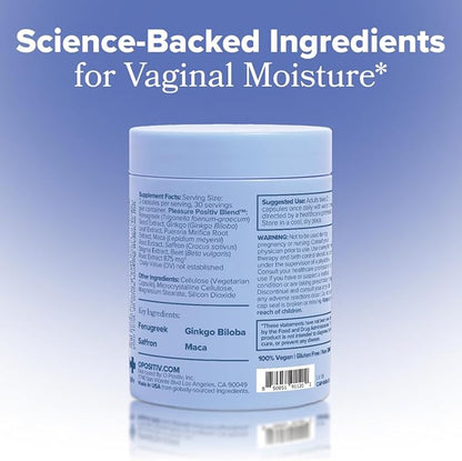 MENO Vaginal Moisture Support Capsules – OBGYN-Formulated to Support Healthy Vaginal Moisture, Mood & Relaxation – Hormone-Free Supplements with Maca Root & Fenugreek Seed Extract – 30 Servings