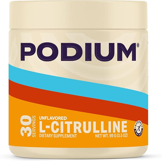 Podium Nutrition, Solos | L-Citrulline, 30 Servings, Unflavored, Boost Athletic Performance