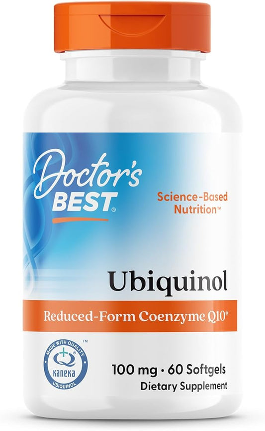 Doctors Best Ubiquinol, Reduced-Form Coenzyme Q10, Non-GMO, Gluten Free, Soy Free 60 Softgels