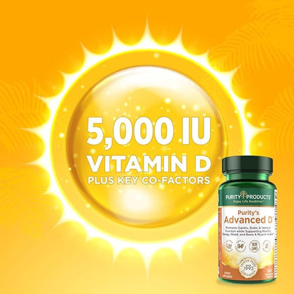 Purity Products KIT - Dr. Cannell's Advanced D + Omega-3 Ultra-Pure Fish Oil from Advanced D is Packed with Vitamin D, Vitamin K2, Zinc, Magnesium Citrate, Boron and Taurine