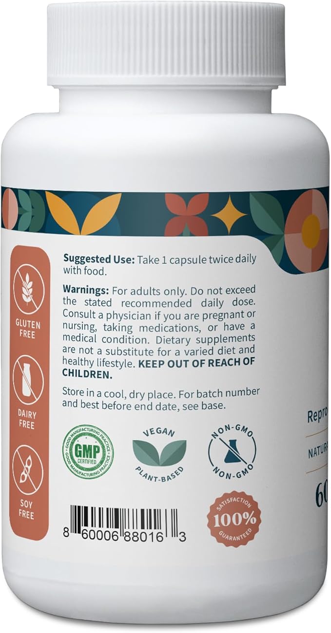 Pattern Wellness Maca Root for Men & Women - 10,000mg - Natural Mood & Wellness Enhancer - Unique Optimum Blend for Fertility, Reproductive & Whole Body Health - 60 Vegan Capsules
