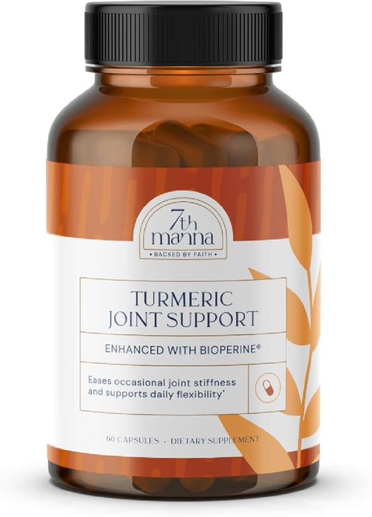 Turmeric Curcumin Supplement with Glucosamine, Chondroitin & MSM – Joint Support for Mobility, Flexibility & Comfort – Active Lifestyle Formula – 60 Capsules