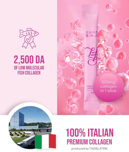 Gyeol Collagen Plus+ (2g*60 Stick Packets) Low Molecular Weight Collagen + Vitamin C