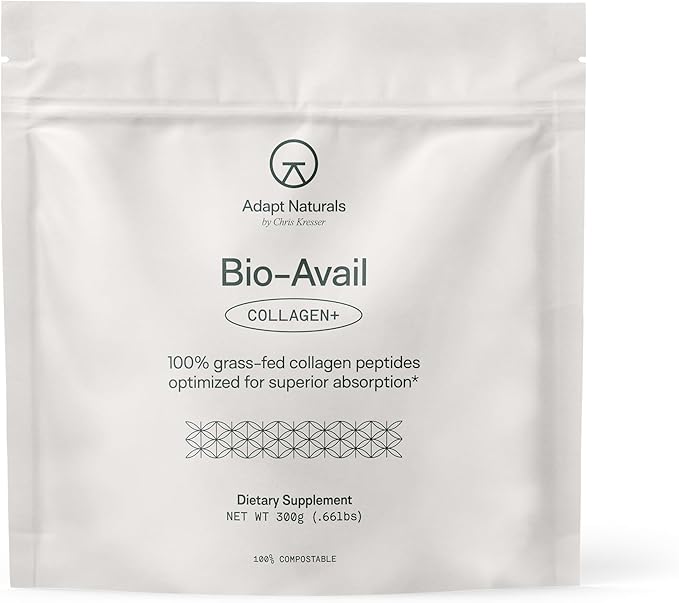 Bio-Avail Collagen+, Grass Fed Collagen Peptides, Optimized for Superior Absorption, Naturally-Sourced Bio-Avail Collagen Supplements for Women and Men, 30 Day Supply