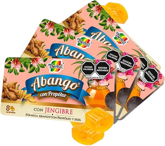 Abango, Propolis & Ginger Cough Drop Trays - Winter Herbal Blend - Delicious Flavor (3 Pack) Dulces para la TOS