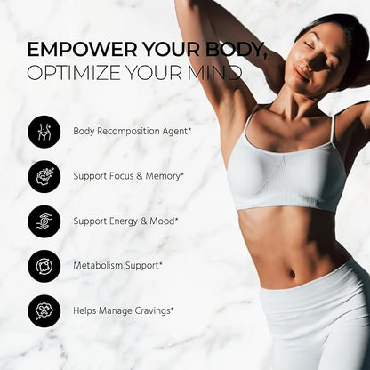 ACEWORKZ Ignite Thermogenic Fat Burner - Weight Management, Craving Control, Metabolism Support - Nootropic Brain Supplement for Focus & Energy - BioPerine® for Max Absorption (60 Capsules)