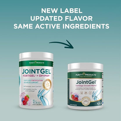 Purity Products Bundle - JointGel (Berry Powder) + JointGel (Super Chocolate Powder) Bioactive Collagen Peptides + MSM - Supports Joint Function and Flexibility While Fortifying Joint Cartilage