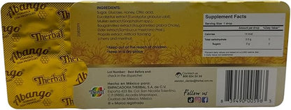 Abango & Propolis Cough Drop Trays - 8 Individually Wrapped Drops Each - Winter Herbal Blend, Delicious Flavor (3 Pack) - Dulces para la TOS con Abango & Propóleo - Dietary Supplement