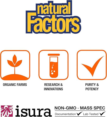 Natural Factors, Glucosamine & Chondroitin, Supports Healthy Joints and Connective Tissue, 120 Capsules