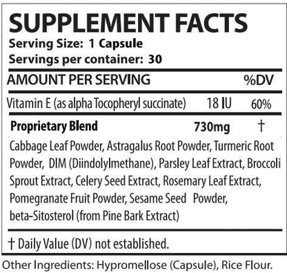 DHT Block (3 Pack - 180 Capsules Total) DHT Blocker Supplement for Skin, Acne, PCOS, Hair, and Hormonal Balance. DIM, Astragalus Root, Turmeric, Natural Ingredients. for Men and Women