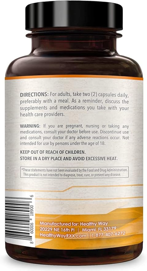 Healthy Way CoQ10 400mg 200 Capsules Non-GMO
