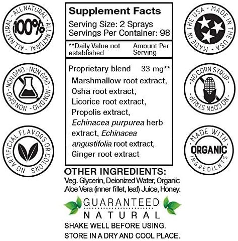 Vocal Eze 1oz Throat Spray & 2oz. Refill | Relieve Sore, Hoarse, Fatigue, Dryness of Throat | Herbal Immune Support, All Natural Ingredients