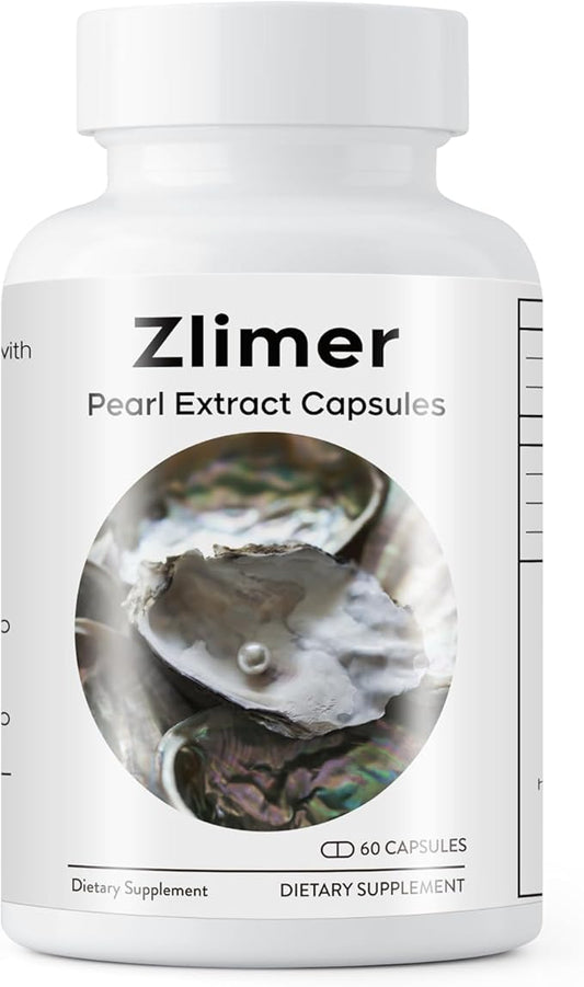 Organic Pearl Powder Capsules 1500mg | Natural Calcium, Amino Acids | Pure Pearl Extract for Enhanced Skin Radiance, Eye Health, and Nail Strength | Collagen Peptide | Non-GMO, Vegan, 60 Capsules