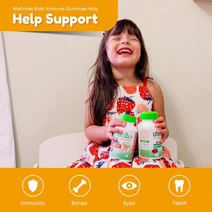 Kids Multivitamin & Immune Daily Gummies Bundle - Sugar Free, Vegan, Non-GMO – Vitamins for Kids – Vitamin C for Kids Immune Support - No Artificial Sweeteners – 60 Count