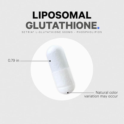 Codeage Liposomal Glutathione Supplement - Pure Reduced Setria L-Glutathione, Liposomal Delivery, Phospholipid Complex - Vegan, Non-GMO - 2-Pack