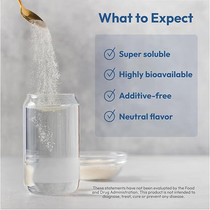 ANDREW LESSMAN Marine, Free Range Collagen Peptides Powder and MSM 60 Servings - Supports Radiant Smooth Soft Skin, Comfortable Joints. Super Soluble No Fishy Flavor No Additives Non-GMO