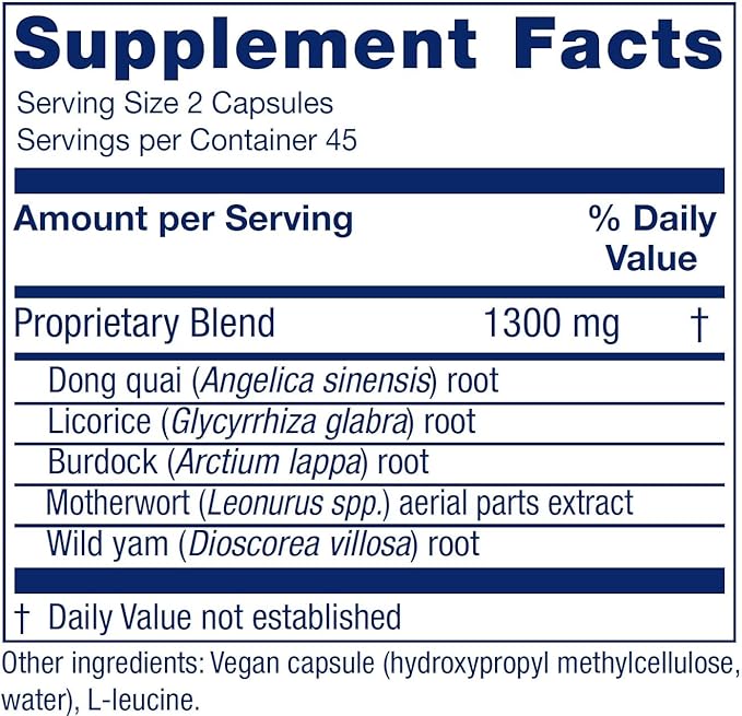 Vitanica Women's Phase II, Menopause Support, Vegan, 90 Capsules