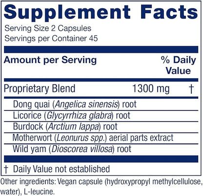 Vitanica Women's Phase II, Menopause Support, Vegan, 90 Capsules