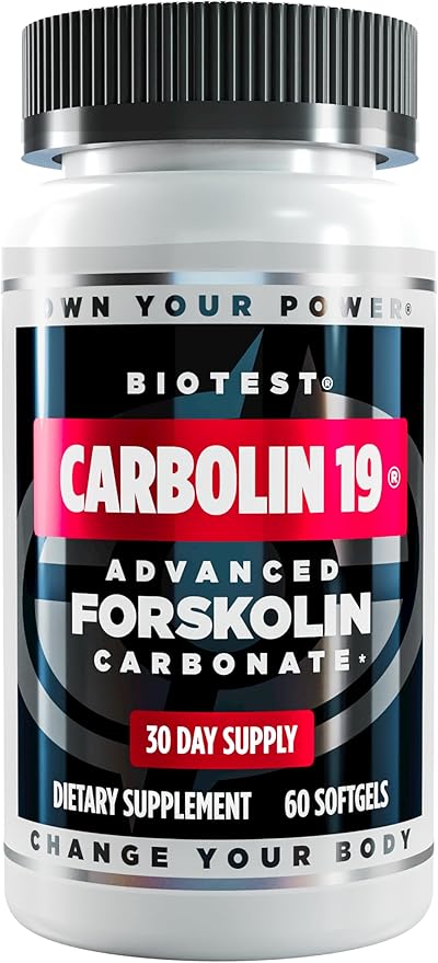 Biotest Carbolin 19 - Advanced Forskolin Carbonate for Fat Loss & Metabolic Performance - 60 Softgels (30-Day Supply)