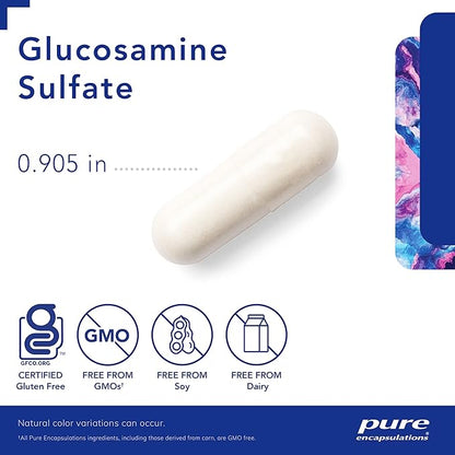 Pure Encapsulations Glucosamine Sulfate 1,000 mg | Supplement for Joint Support and Mobility, Cartilage Health, and Connective Tissue* | 60 Capsules