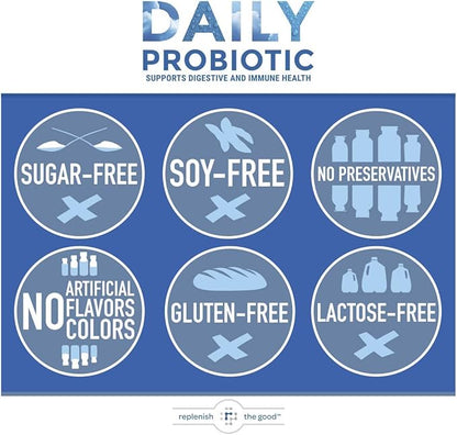 Daily Probiotic - 6 Billion CFU - Supports Digestive Health -15x More Effective Than Regular Capsules - Relieves Gas, Bloated Stomach & Acid Reflux (60 Count)
