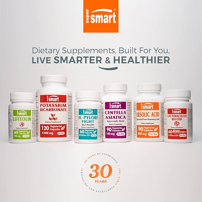 Supersmart - Cordyceps Cs-4 3150mg per Day (High Strength) - Cordyceps Mushroom Supplement - Endurance & Energy | Non-GMO & Gluten Free - 120 Vegetarian Capsules