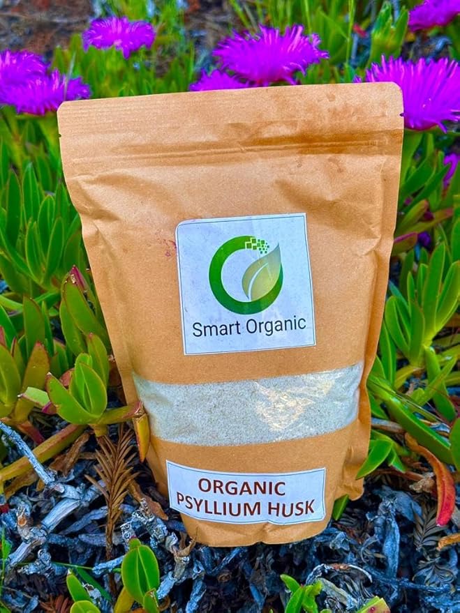 Smart Organic, Organic Psyllium Husk, Keto Friendly, Vegan, Gluten-Free, USDA Certified Organic, Non-GMO, Soluble & Insoluble Fiber Source 16 Ounce (16 oz)