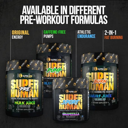 ALPHA LION Core Pre Workout Powder with Creatine for Performance, Beta Alanine for Muscle, L-Citrulline for Pump & Tri-Source Caffeine for Sustained Energy (30 Servings, Fruit Punch Flavor)