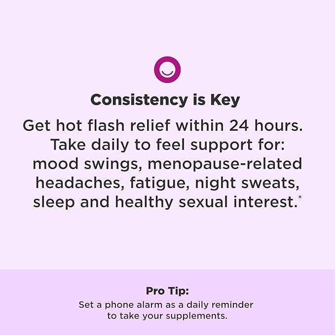 OLLY Mellow Menopause Supplements for Women, Supports Hot Flashes, Vaginal Dryness & Occasional Mood Swings,* Estro-G100®, GABA, Vegan Capsules, 2 Month Supply - 60 Count