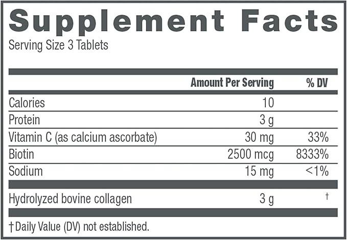 NeoCell Super Collagen With Vitamin C and Biotin, Skin, Hair and Nails Supplement, Includes Antioxidants, Tablet, 270 Count, 1 Bottle