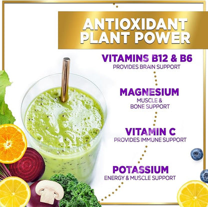 Greens Superfood Powder - Greens Powder Mix for Energy, Spirulina, Chlorella & Digestive Enzymes, Antioxidant Super Green Mix, 20+ Amazing Superfoods Support Digestion, Vegan & Non-GMO - 30 Servings
