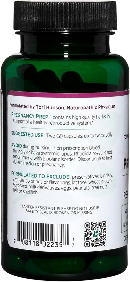 Vitanica Pregnancy Prep, Reproductive System Support, Vegan, 60 Capsules
