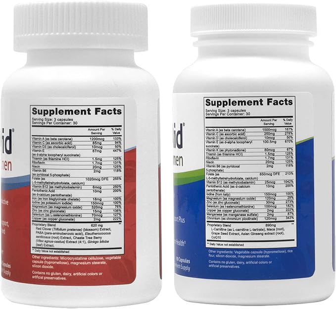 Fairhaven Health FertilAid for Men and Women Combo Fertility Supplements for Men and Women | Count and Motility Support Pre-Conception for Him | Prenatal Vitamin for Her with Vitex and Folate